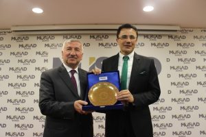 M&Uuml;SİAD Bursa Şubesi, Ender Sara&ccedil;'ı ağırladı