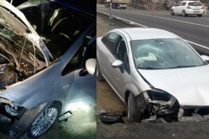 S&uuml;r&uuml;c&uuml; yol &ccedil;alışmasını fark edemedi: 2 &ouml;l&uuml;, 3 yaralı