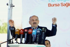 Bakan M&uuml;ezinoğlu Bursa Yenişehir Devlet Hastanesinin temelini attı