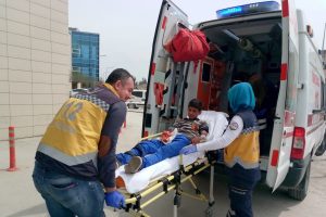 Bursa'da balık tutarken kanlar i&ccedil;inde kaldı