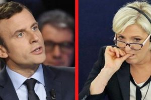 Macron bir puanla Le Pen'nin &ouml;n&uuml;nde