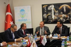G&uuml;mr&uuml;k ve Ticaret Bakanı'ndan Bursa Ticaret Borsası'na ziyaret