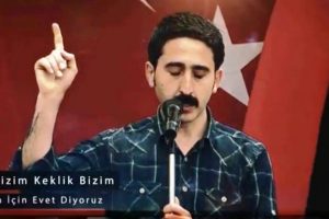 T&uuml;rk&ccedil;e ve K&uuml;rt&ccedil;e kliple referandum mesajı