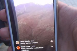 Tunceli'de d&uuml;şen helikopterde şehit olan polis canlı yayın yapmış
