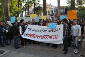 Denizli'de YSK protestosu