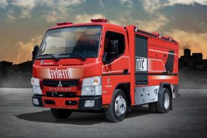 D&uuml;nyanın en k&uuml;&ccedil;&uuml;k itfaiye aracı "Midilli" Bursa'da tanıtıldı