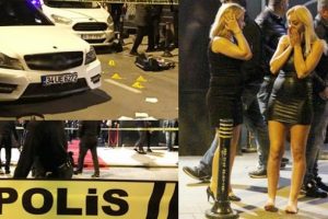 Barda dehşet anları! M&uuml;şteriler şoka girdi...