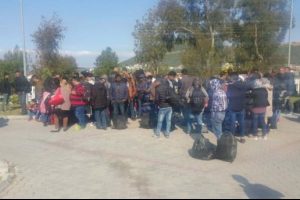 Fo&ccedil;a'da 79 m&uuml;lteci yakalandı