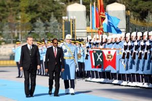 Erdoğan Somalili mevkidaşını resmi t&ouml;renle karşıladı