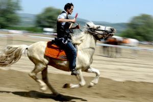 Bursa'da Rahvan atları fetih şenlikleri kapsamında koştu
