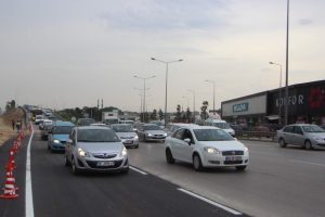 Bursa Mudanya kavşağında ek şerit hizmete girdi
