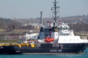 Rus &ouml;zel ekipleri batan geminin enkazında
