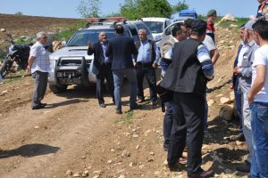 Bursa'da k&ouml;yl&uuml;lerden taş ocağına tepki