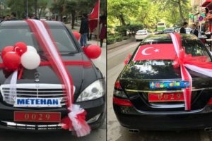 Bakan Işık'ın makam aracı Metehan i&ccedil;in s&uuml;slendi