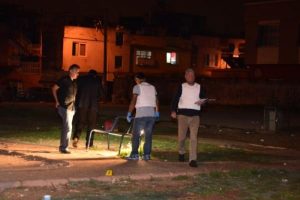Parka patlatılan ses bombası korkuttu