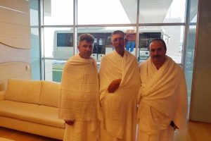 &Ouml;mer Halisdemir'in babası Umre'ye gitti