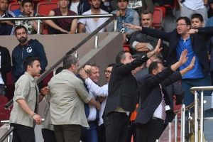 Altay-&Ccedil;orum Belediyespor ma&ccedil;ında Emniyet krizi