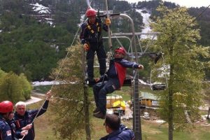 Bursa AFAD'dan telesiyejde kurtarma tatbikatı
