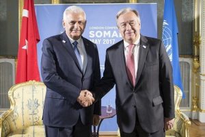 Başbakan Yıldırım, BM Genel Sekreteri Guterres ile g&ouml;r&uuml;şt&uuml;
