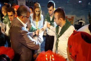 Engelli asker adaylarına kına gecesi d&uuml;zenlendi