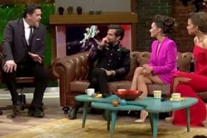 Beyaz Show'da ilgin&ccedil; anlar! &Uuml;nl&uuml; ismin ağzına sinek ka&ccedil;tı!