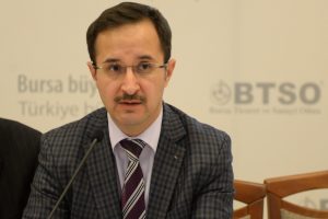 Yenilenebilir Enerji Genel M&uuml;d&uuml;r&uuml; Dr. Oğuz Can, Bursa iş d&uuml;nyası ile buluştu
