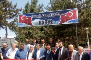 İsmail Ger&ccedil;eks&ouml;z'&uuml;n ismi Bursa'da parka verildi