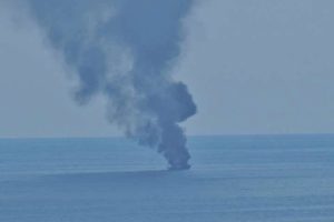 Akdeniz a&ccedil;ıklarında korku dolu anlar!