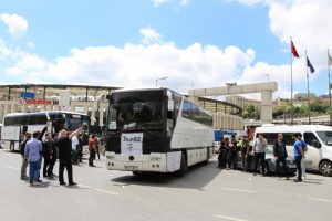 50 otob&uuml;s Beşiktaş taraftarı Bursa yolunda