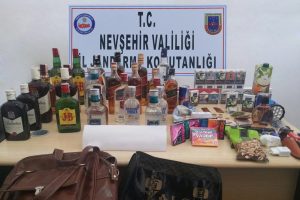 5 bin lira değerinde alkol ve sigara &ccedil;alan zanlı yakalandı