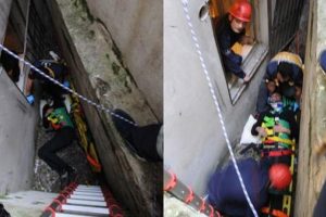 Yastığı alırken pencereden d&uuml;şt&uuml;