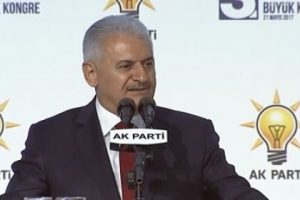 Binali Yıldırım genel başkan olarak son kez seslendi