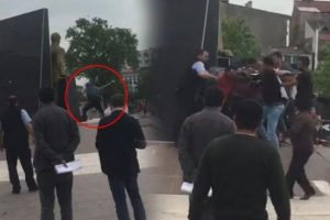 Atat&uuml;rk anıtına &ccedil;irkin saldırı!