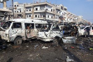 Humus'ta bombalı saldırı: 3 &ouml;l&uuml;