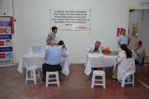 Bursa'da bornoz fabrikasında k&ouml;k h&uuml;cre bağışı