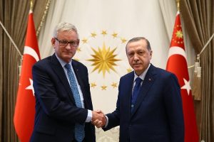 Cumhurbaşkanı Erdoğan Carl Bildt'i kabul etti
