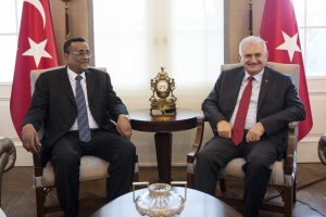 Yıldırım, Sudan Cumhurbaşkanı Yardımcısı ile g&ouml;r&uuml;şt&uuml;