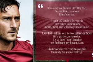 Francesco Totti'den Roma'ya veda