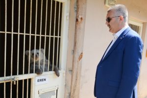 Bursa Karacabey Belediyesi, yavru ayıya sahip &ccedil;ıktı