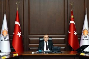 Erdoğan, AK Parti Genel Başkanı olduktan sonra ilk kez Genel Merkez'de