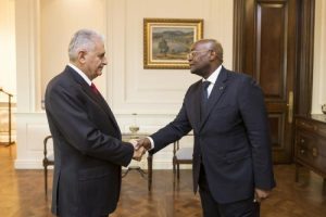 Başbakan Yıldırım Gabon Dışişleri Bakanı'nı kabul etti