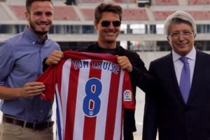 Tom Cruise Atletico Madrid'in yeni stadında