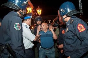 Fas'ta g&ouml;stericilere polis m&uuml;dahale etti