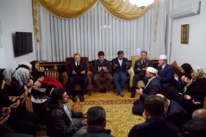 Erdoğan'dan şehit ailesine taziye