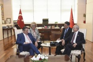 Kılı&ccedil;daroğlu, Almanya Dışişleri Bakanı Gabriel'i kabul etti