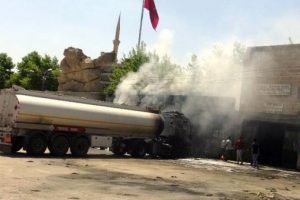Mardin'de akaryakıt tankeri patladı