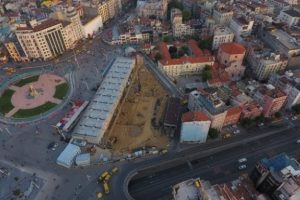 Taksim Cami'nin inşaat &ccedil;alışmalarındaki son durum