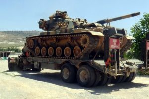 Suriye sınırına tank sevkiyatı