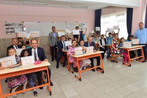Bursa Yıldırım'da minikler karnelerine kavuştu