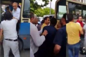 Ankara'da sivil polislerle dolmuş&ccedil;ular arasında kavga